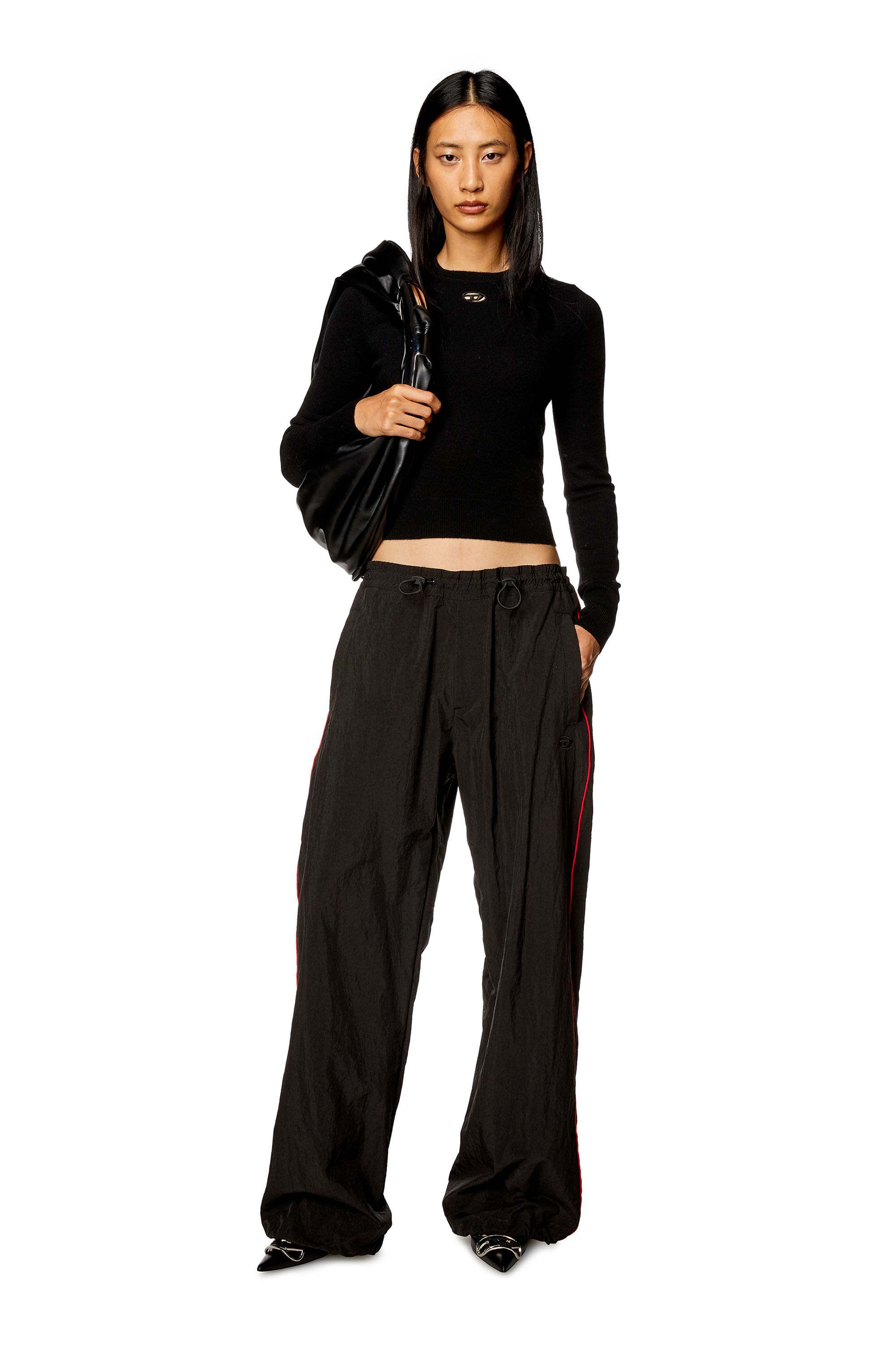 Diesel - M-AREESAX, Woman's Wool and cashmere top in Black - 1