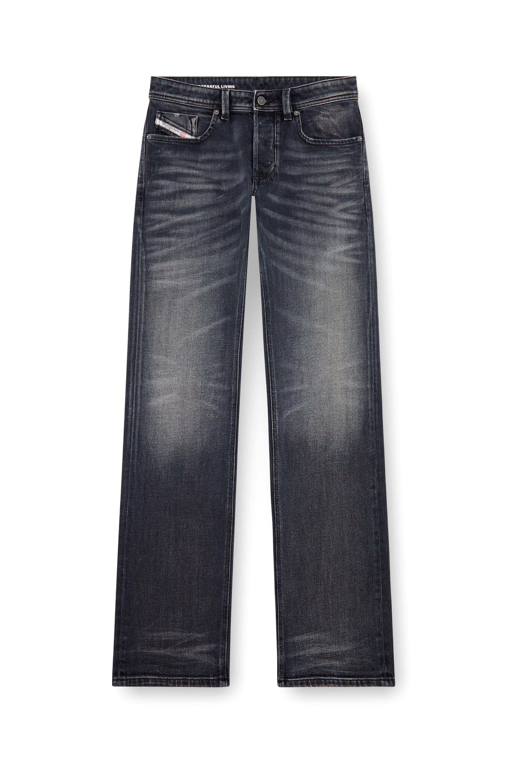 Diesel - Man's Regular Jeans 1985 Larkee 09J65, Black/Dark grey - 2