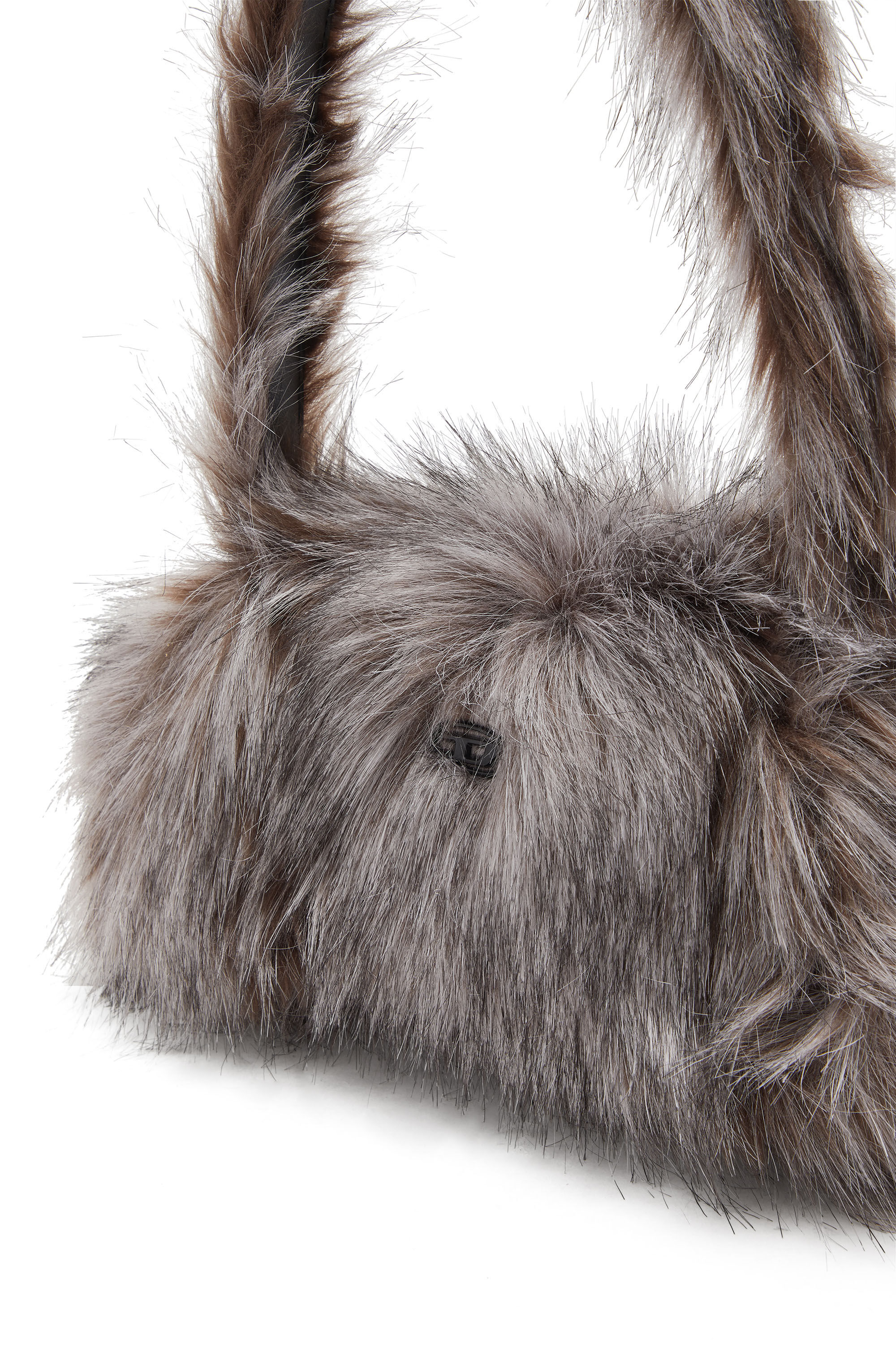 Diesel - PLAY CROSSBODY, Woman's Play-Fluffy crossbody bag in Grey - 6