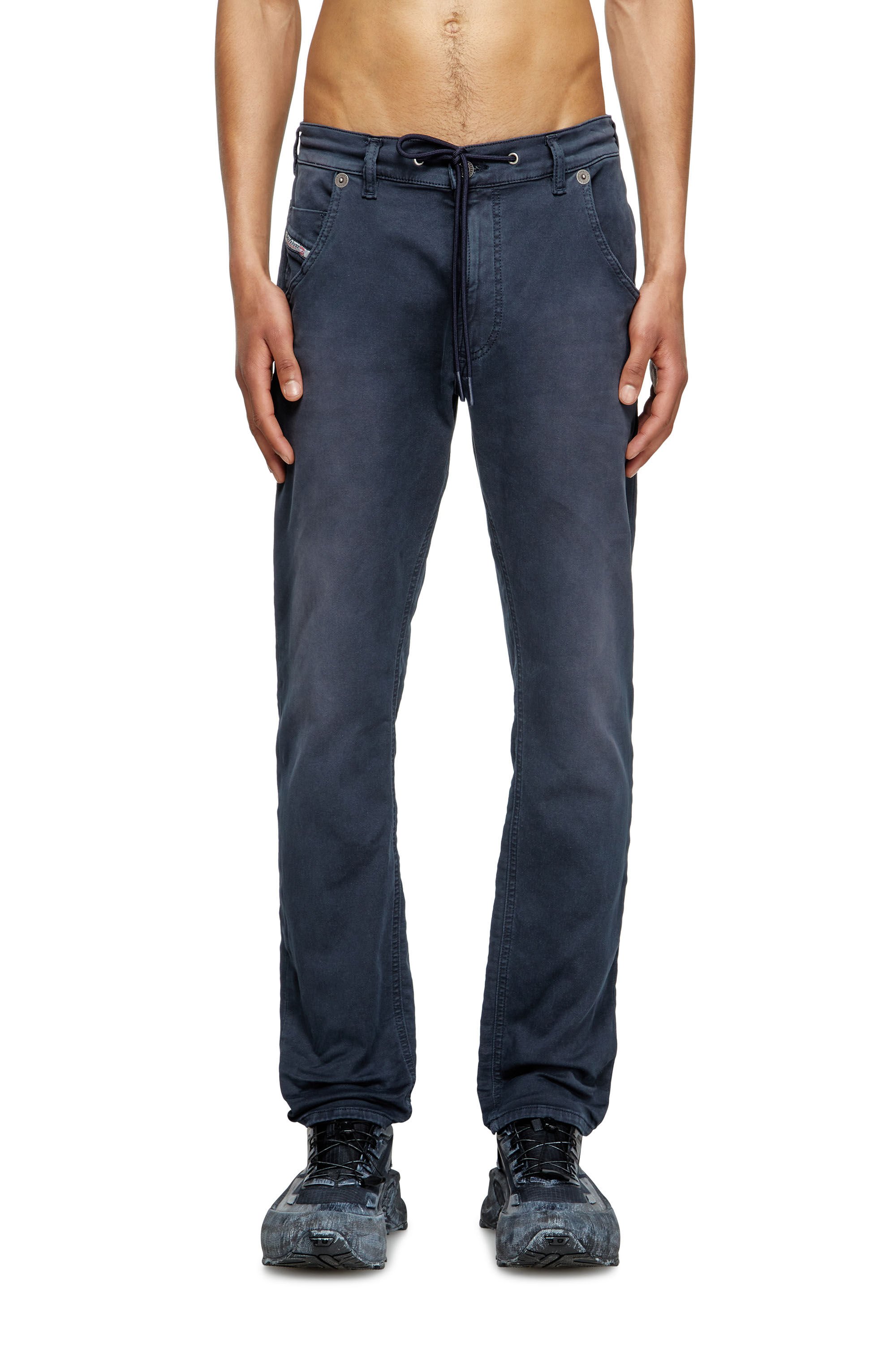 Diesel - Man's Regular 2030 D-Krooley Joggjeans® 0670M, Dark Blue - 3