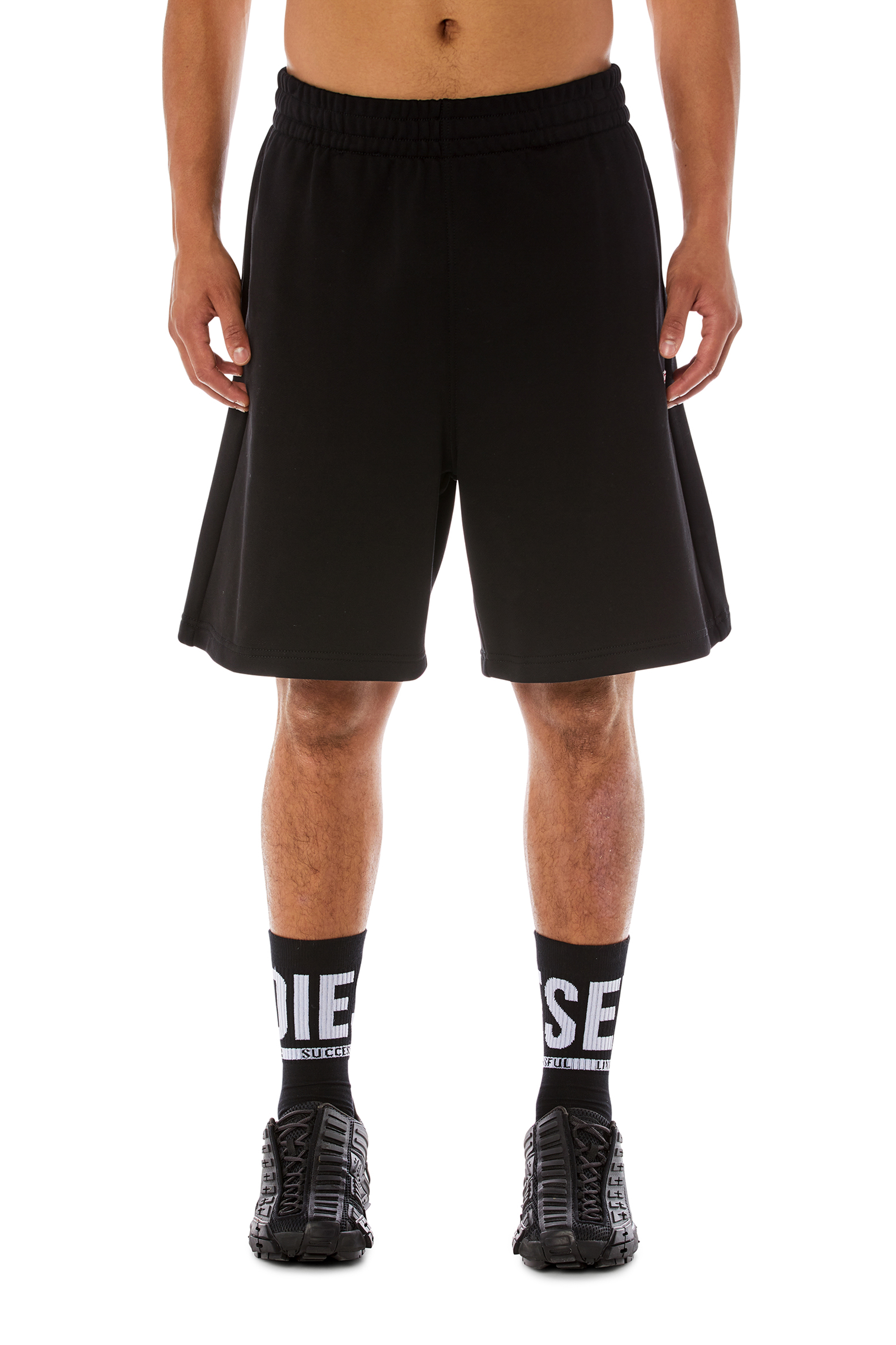 Diesel - P-BISC-D, Man's Sweat shorts with D patch in null - 1