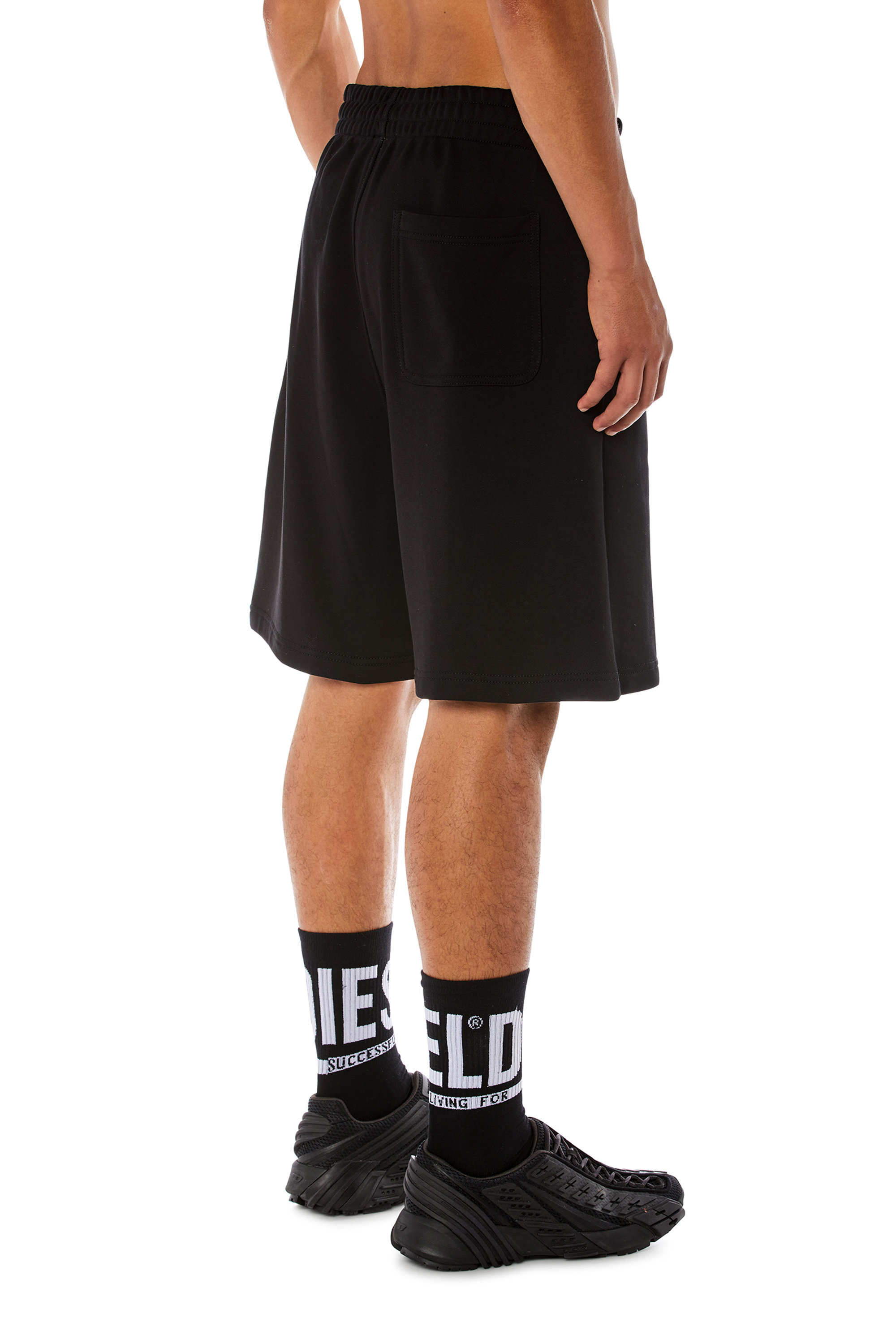 Diesel - P-BISC-D, Man's Sweat shorts with D patch in null - 2