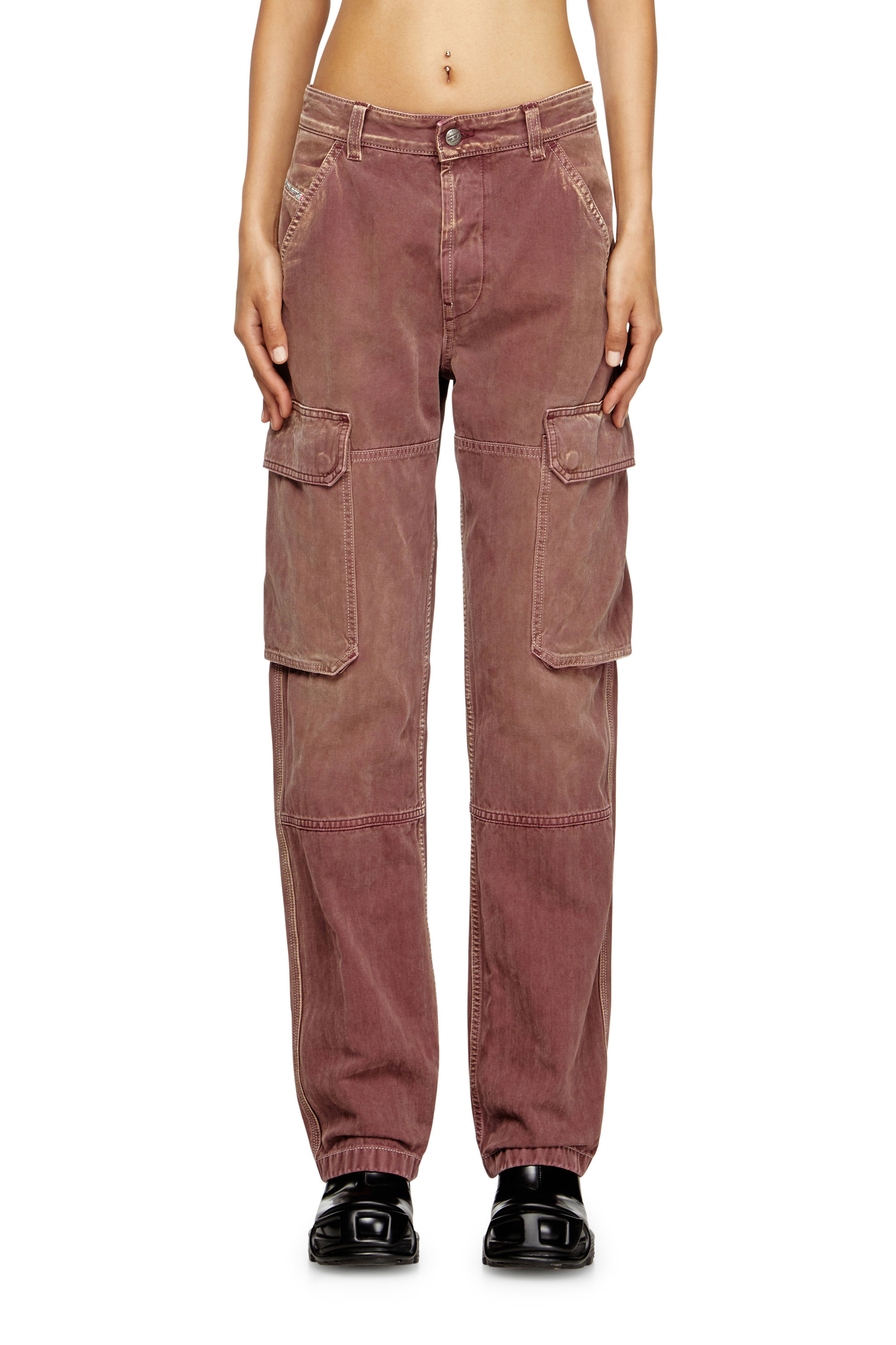 Diesel - Woman's Regular Jeans D-Pot 09M93, Brown - 2